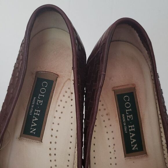Vintage Cole Haan Woven Look Shoes Sz 7.5 - Picture 7 of 10